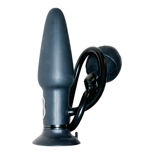 True Black Vibrating Anal Plug