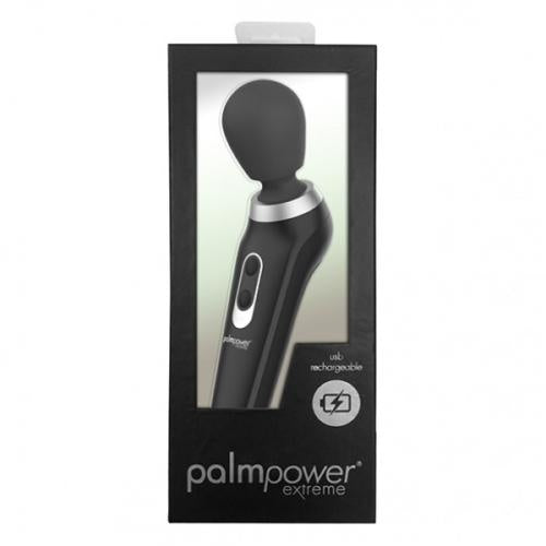 Palm Power -  Extreme Wand Vibrator - Zwart