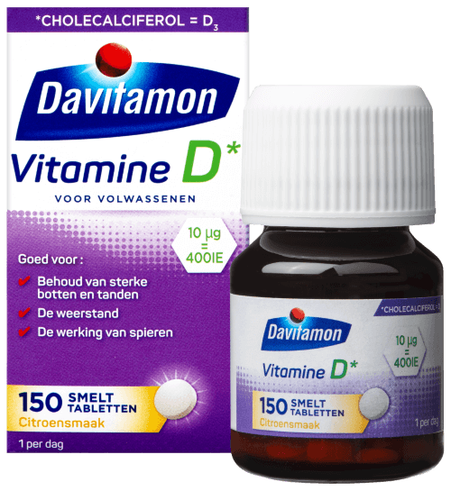 Vitamine D3 - Vitamine D Supplement - Forte Smelttablet 75