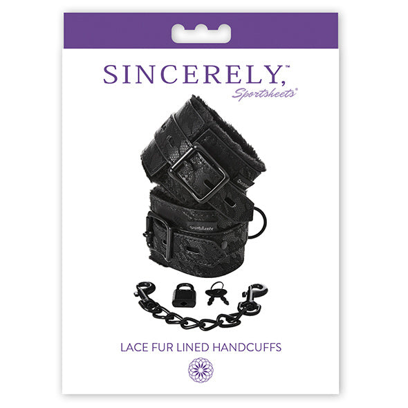 Sportsheets - Sincerely Lace Fur Lined Handcuffs