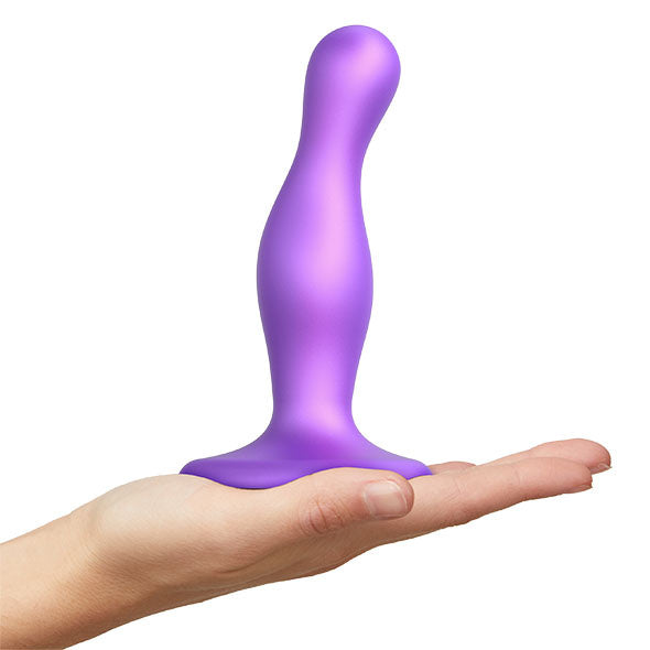 Strap-On-Me - Dildo Plug Curvy Metallic Purple M