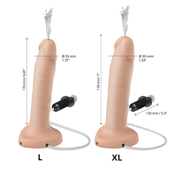 Strap-On-Me - Squirting Cum Dildo Realistic Vanilla XL