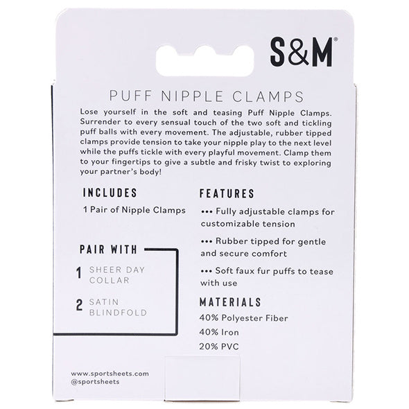 Sportsheets - Sex & Mischief Puff Nipple Clamps