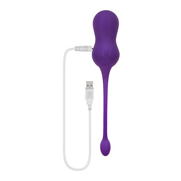 Playboy Pleasure - Double Time Kegel Ball - Purple